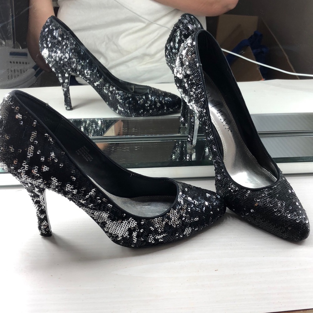 Black house white market heels